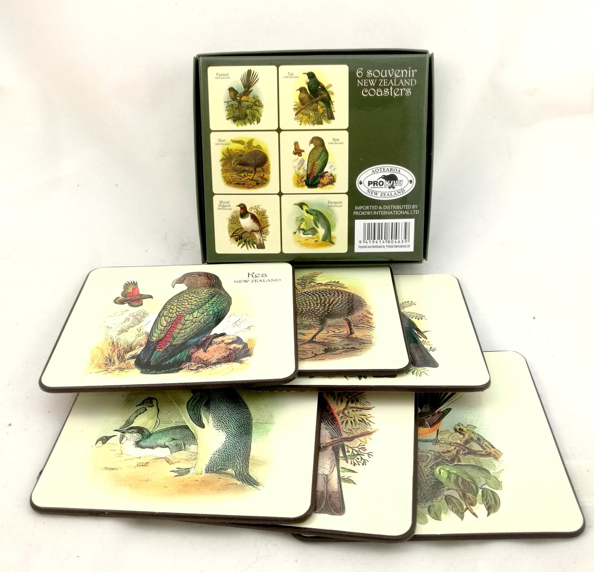 New Zealand Native Bird Art Coaster Blue Penguin New Zealand Gifts