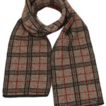 KO158 tartan scarf mocha esp rata