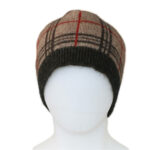 KO208 tartan beanie mocha esp rata