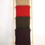 KO91 ribbed throw all colours