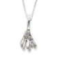 Sterling Silver Kowhai flower pendant