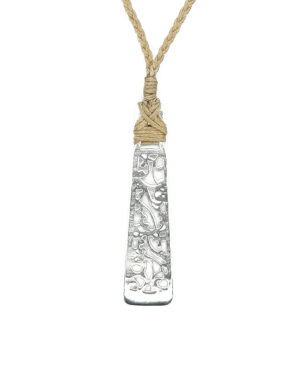 Toki Motif Koru sterling silver pendant