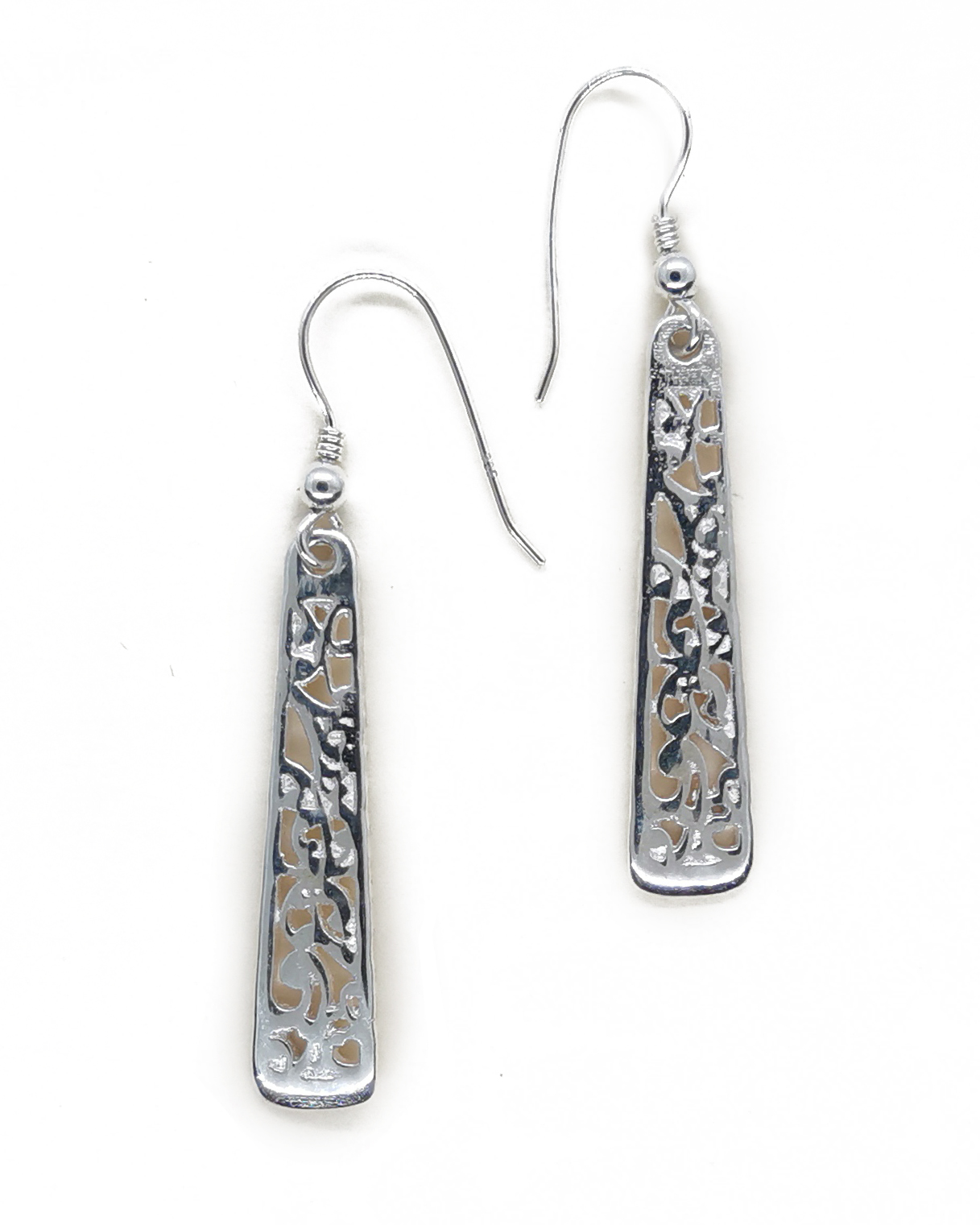 Koru motif earring sterling silver