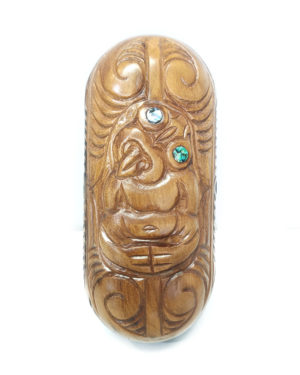 Wakahuia Papahou wooden treasure box paua