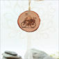 Wood Slice Ornament Bicycle