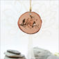 Wood Slice Ornament Birds on Tree