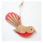 Fantail Ornament bamboo acrylic