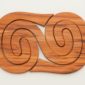 Koru tablemat rimu timber