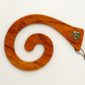 Koru tablemat rimu timber paua