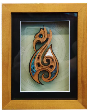 Fishhook framed art